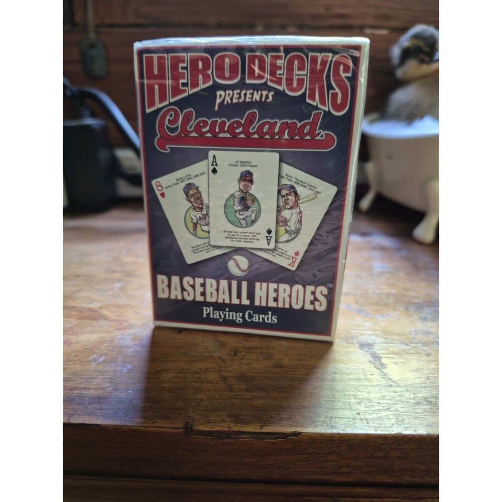 MLB Baseball Hero Decks Caricature 52 Playing Cards rare custom Parody art